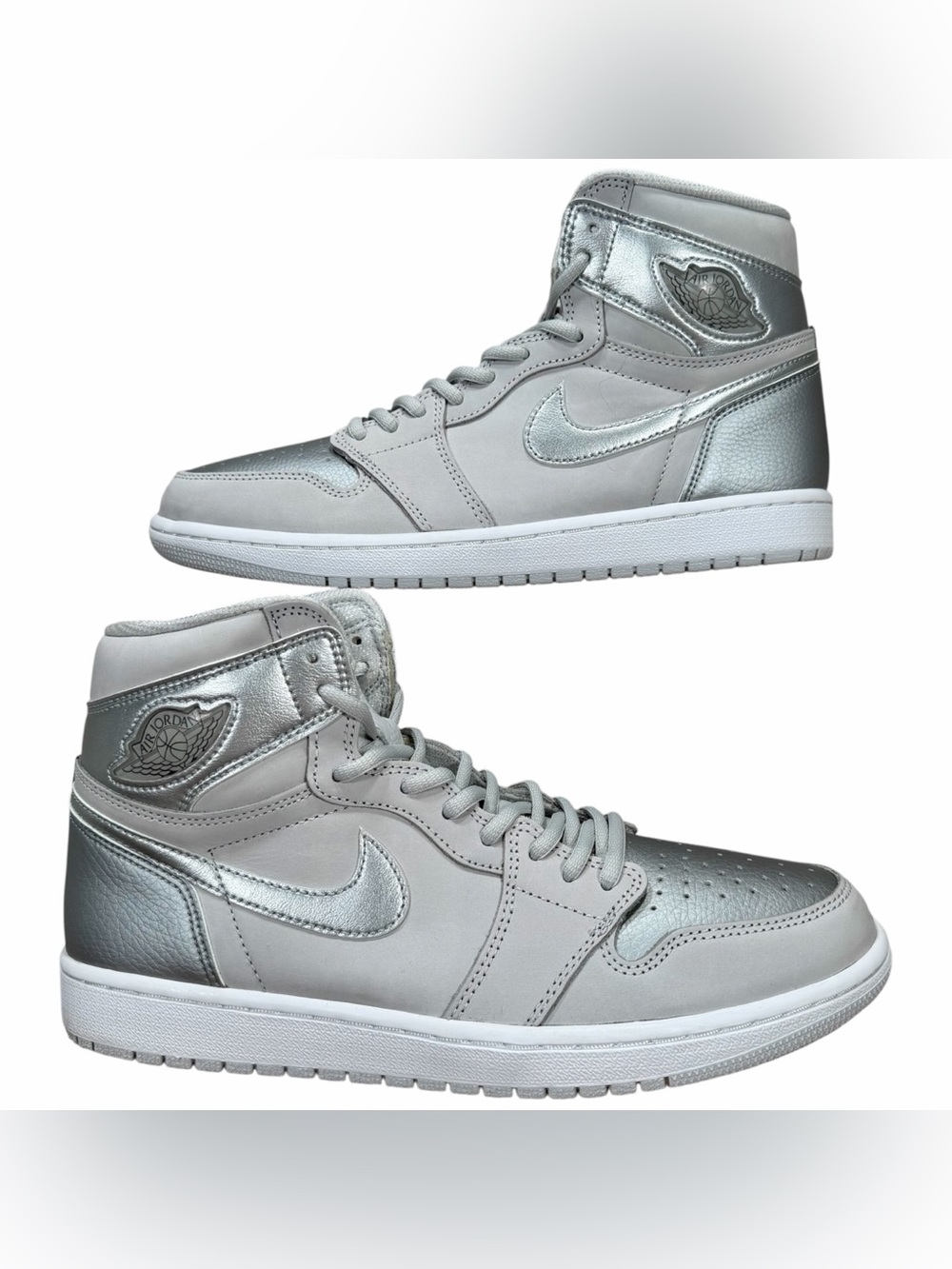 Air Jordan 1 High OG CO JP Neutral Gray Metallic Silver 2020 Sneakers Size 10